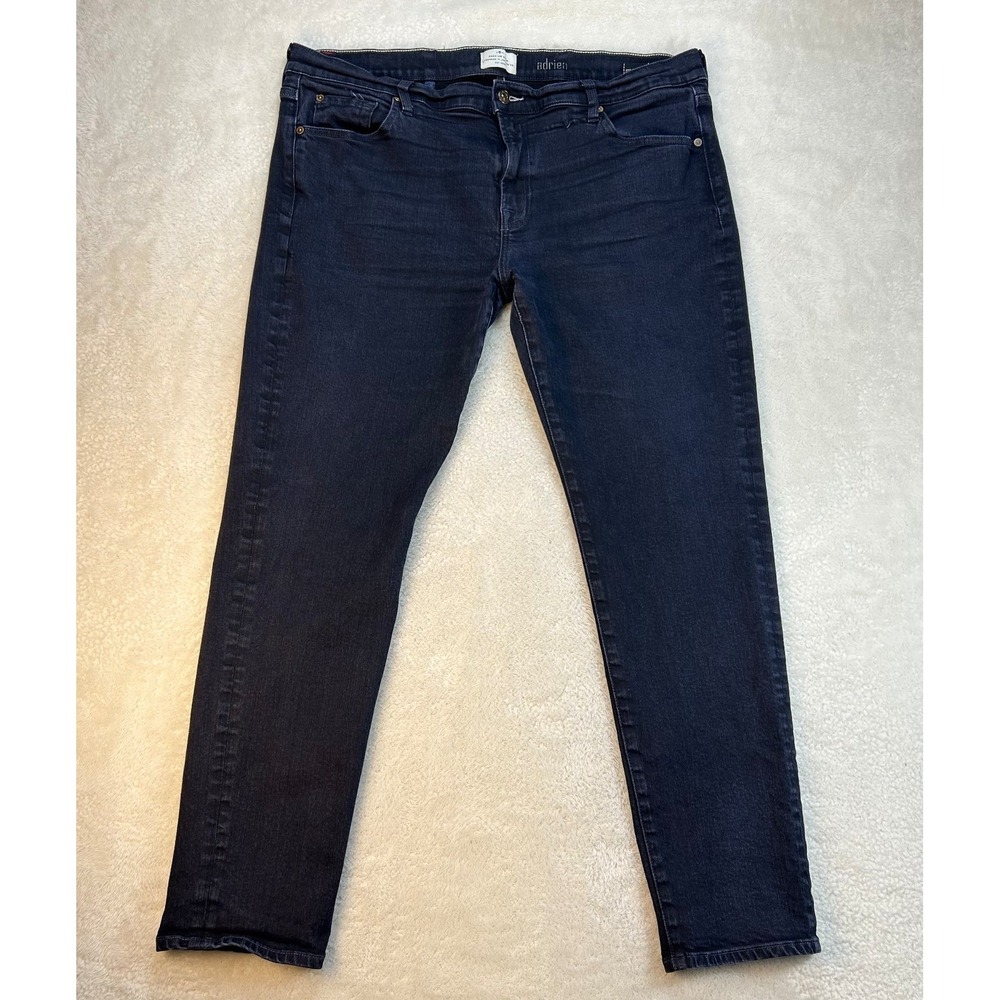 7 For All Mankind Adrien Straight Jeans‎ Mens 40 Blue Denim Stretch Mid Rise